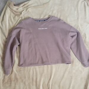 Calvin Klein Jeans Women's Dusty Pink Sweatshirt